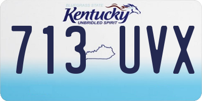 KY license plate 713UVX