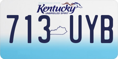 KY license plate 713UYB