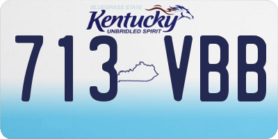 KY license plate 713VBB