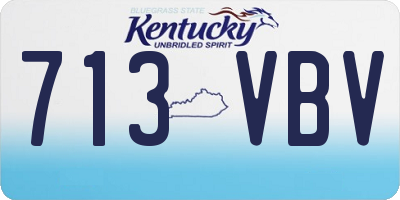 KY license plate 713VBV