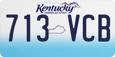 KY license plate 713VCB