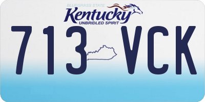 KY license plate 713VCK