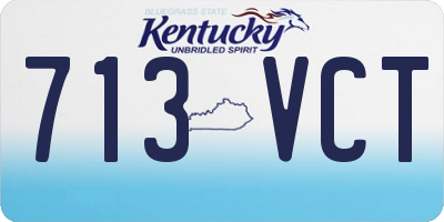 KY license plate 713VCT