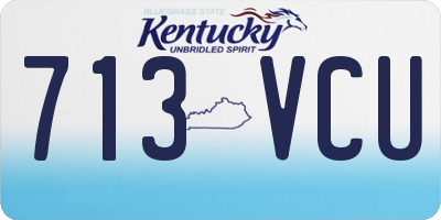 KY license plate 713VCU