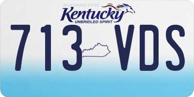 KY license plate 713VDS