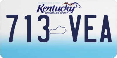 KY license plate 713VEA