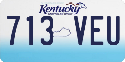 KY license plate 713VEU