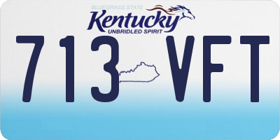 KY license plate 713VFT