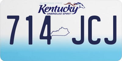 KY license plate 714JCJ