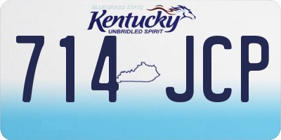 KY license plate 714JCP