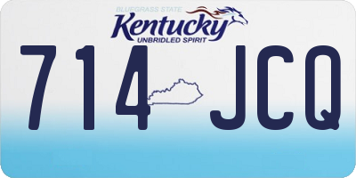 KY license plate 714JCQ