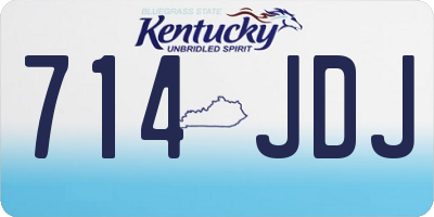 KY license plate 714JDJ