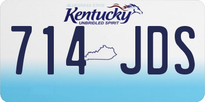 KY license plate 714JDS