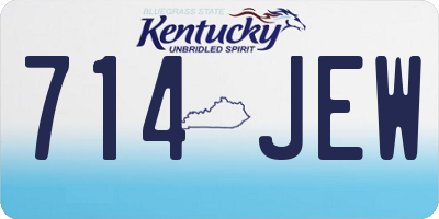 KY license plate 714JEW