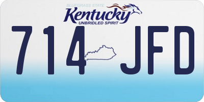 KY license plate 714JFD