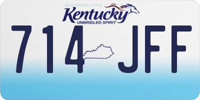 KY license plate 714JFF