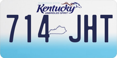 KY license plate 714JHT