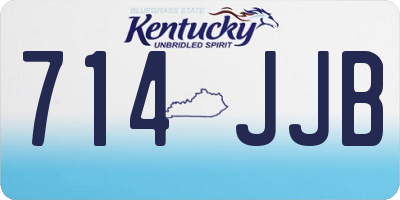 KY license plate 714JJB