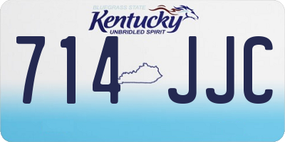 KY license plate 714JJC