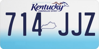 KY license plate 714JJZ