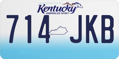 KY license plate 714JKB
