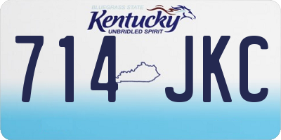 KY license plate 714JKC