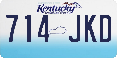 KY license plate 714JKD