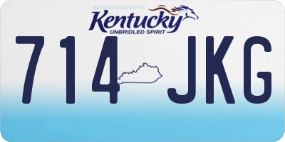KY license plate 714JKG