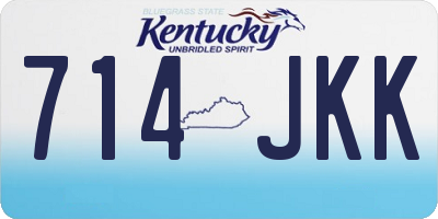 KY license plate 714JKK