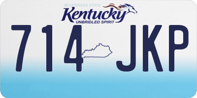 KY license plate 714JKP