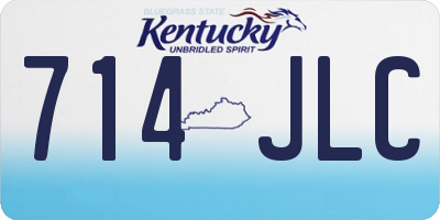 KY license plate 714JLC