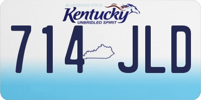 KY license plate 714JLD