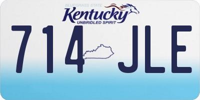 KY license plate 714JLE