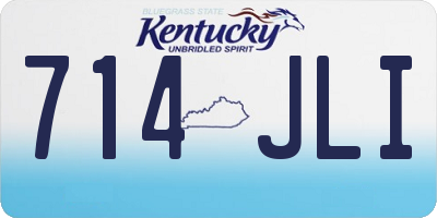 KY license plate 714JLI