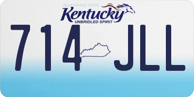 KY license plate 714JLL