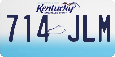 KY license plate 714JLM