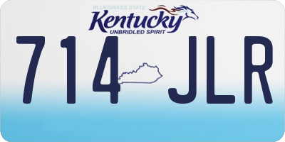 KY license plate 714JLR
