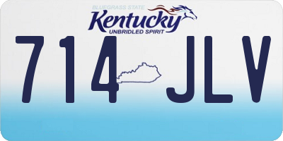 KY license plate 714JLV