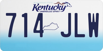 KY license plate 714JLW
