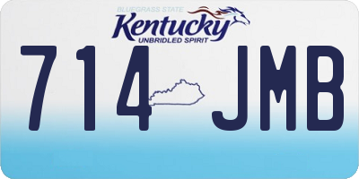 KY license plate 714JMB