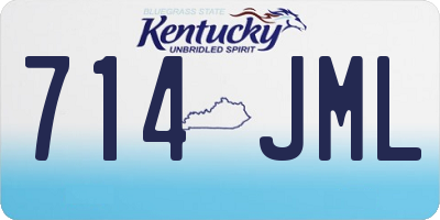 KY license plate 714JML