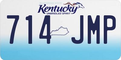 KY license plate 714JMP