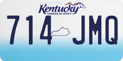 KY license plate 714JMQ