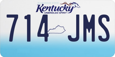 KY license plate 714JMS