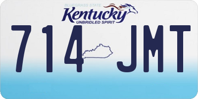 KY license plate 714JMT