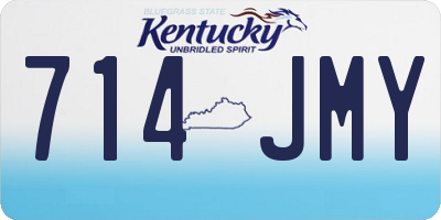 KY license plate 714JMY