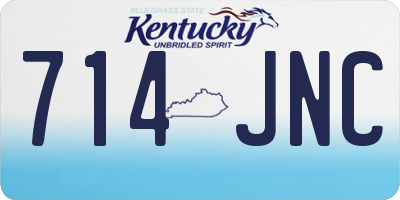 KY license plate 714JNC
