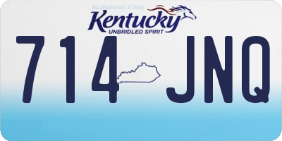 KY license plate 714JNQ