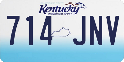 KY license plate 714JNV