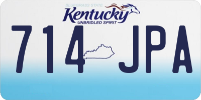 KY license plate 714JPA